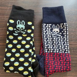 Two pairs of Psycho bunny socks